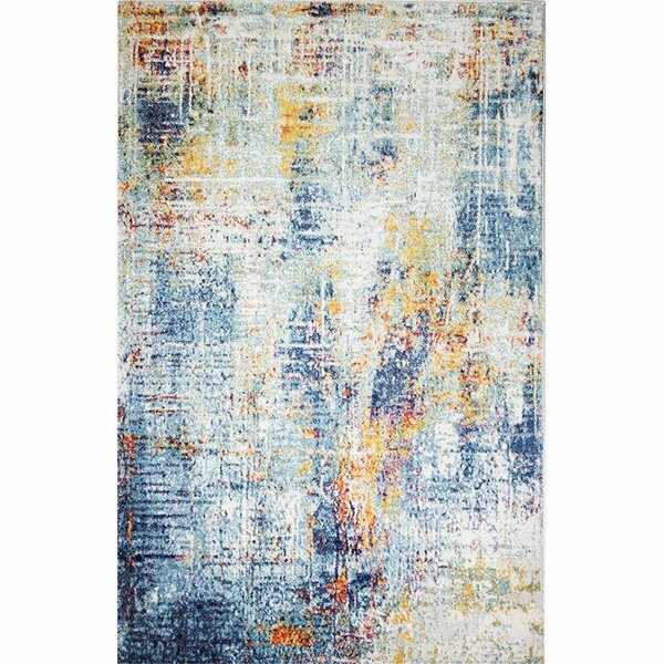 Bashian 3 ft. 6 in. x 5 ft. 6 in. Everek Collection Polypropylene Machine Made Area Rug, Multicolor E110-MULTI-4X6-5670A